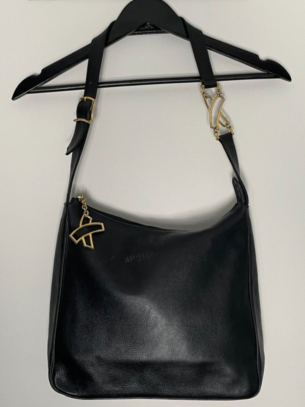 PALOMA PICASSO Vintage bag black leather shoulder bag